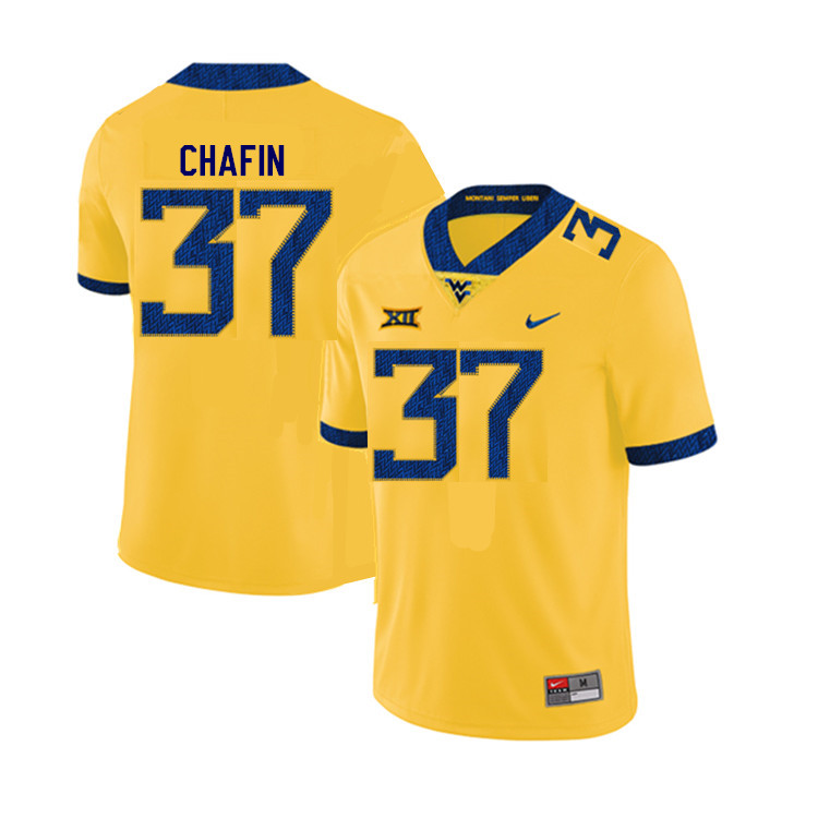 Men #37 Owen Chafin West Virginia Mountaineers College Football Jerseys Sale-Yellow - Click Image to Close